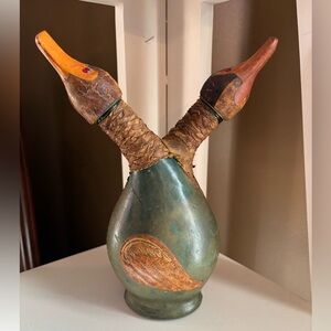 Double Duck Leather Decanter - Italy